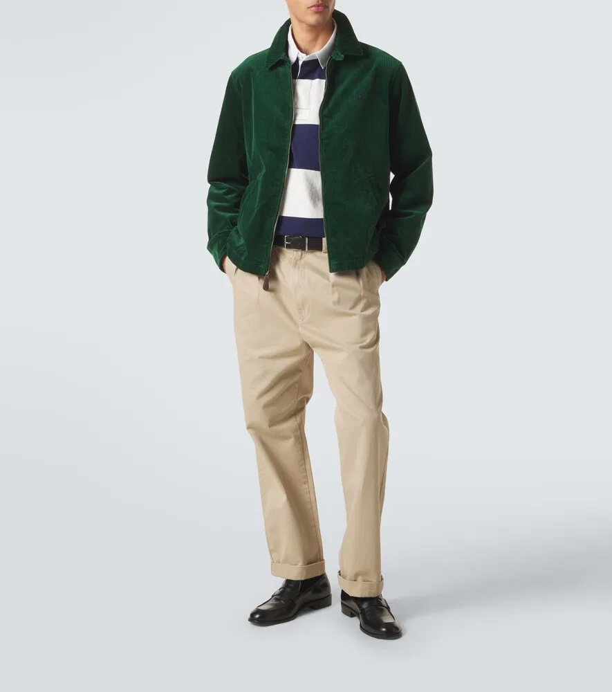 Хлопковая вельветовая куртка Polo Ralph Lauren, зеленый — фото 3