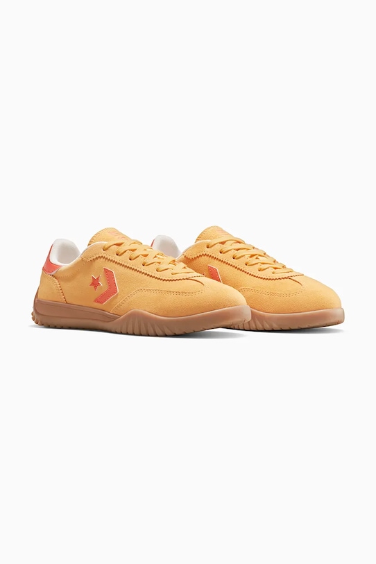 Замшевые кроссовки Run Star Trainer Converse, желтый — фото 2