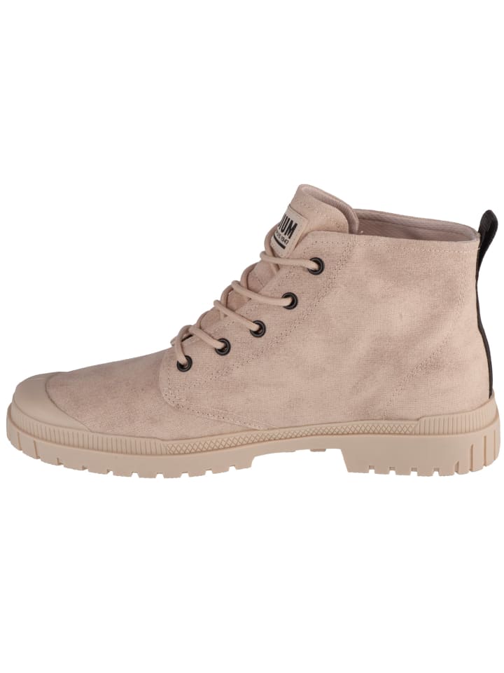 Кроссовки на шнуровке Palladium Pampa SP20 Hi Wax, бежевый — фото 2