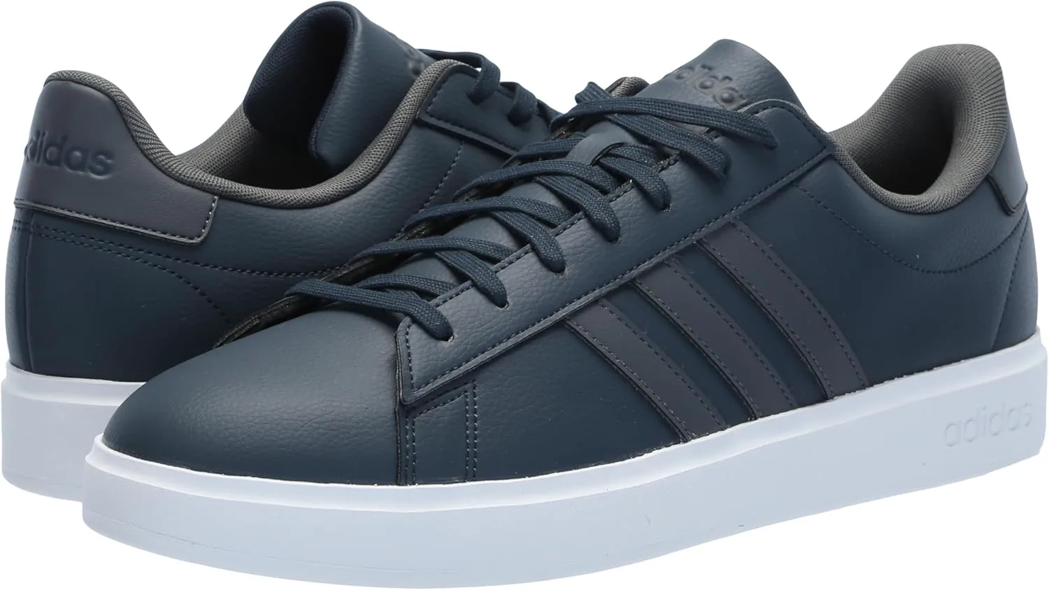 Мужские кроссовки Adidas Grand Court 2.0, серый/белый — фото 2
