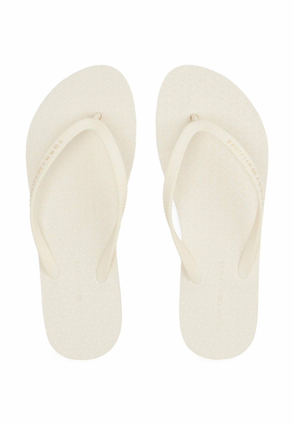 Сандалии с Т-образной застежкой TEXTURED LOGO FLIP-FLOPS - Pool shoes Tommy Hilfiger, белый — фото 4