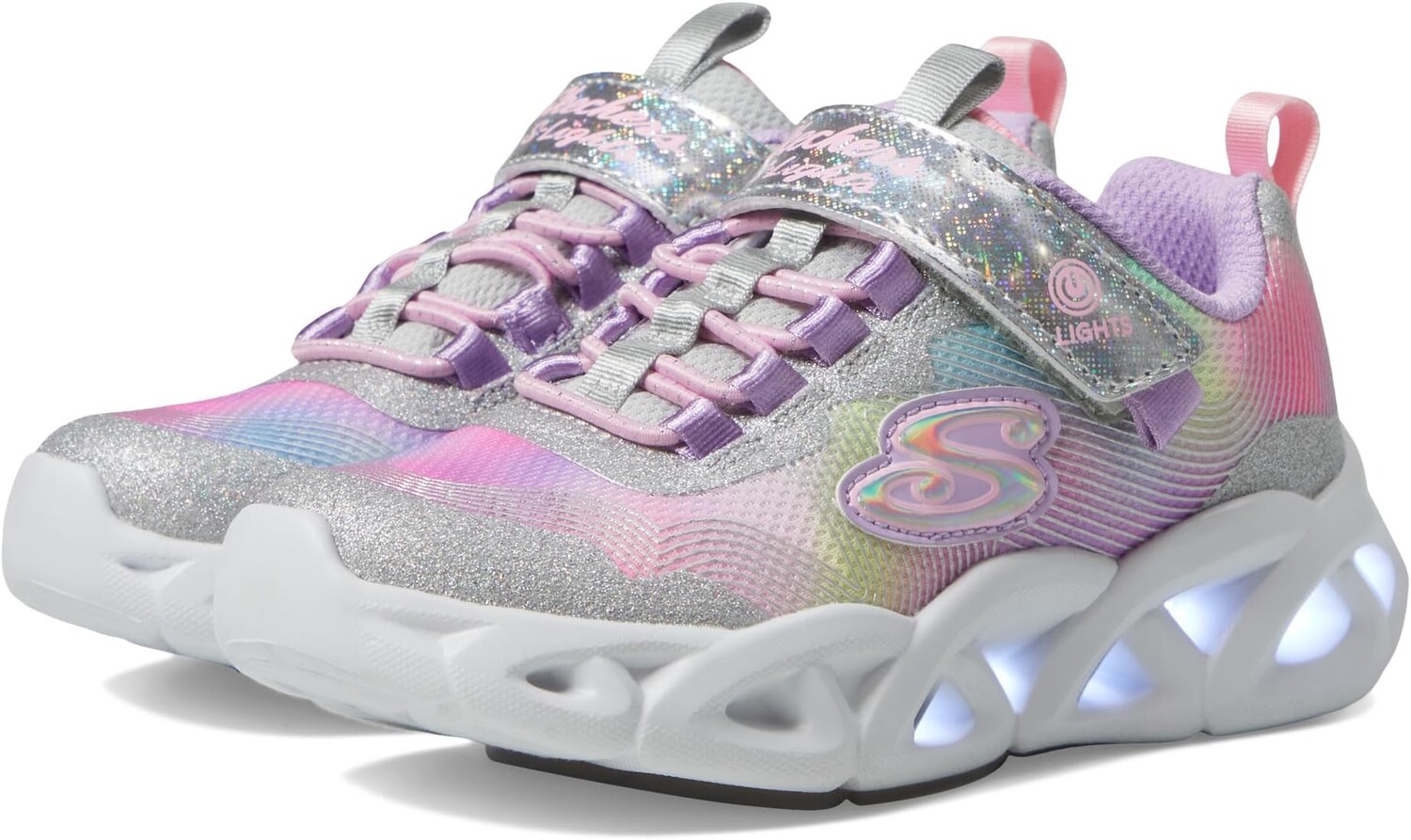 

Кроссовки Twisty Brights 2.0 302339L SKECHERS KIDS, цвет Silver/Multi