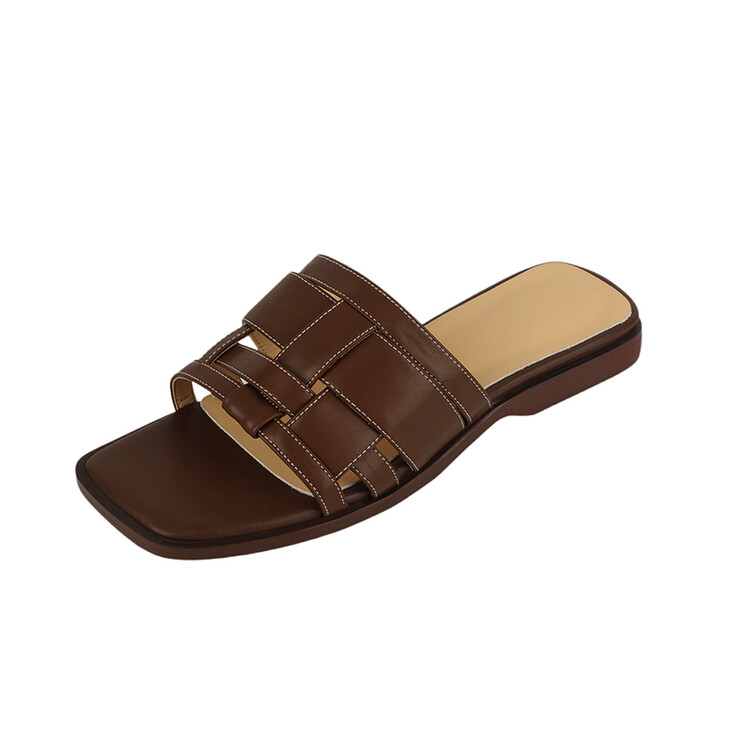 Yeezyy Reezy Женские тапочки-шлёпанцы Браун, цвет Brown