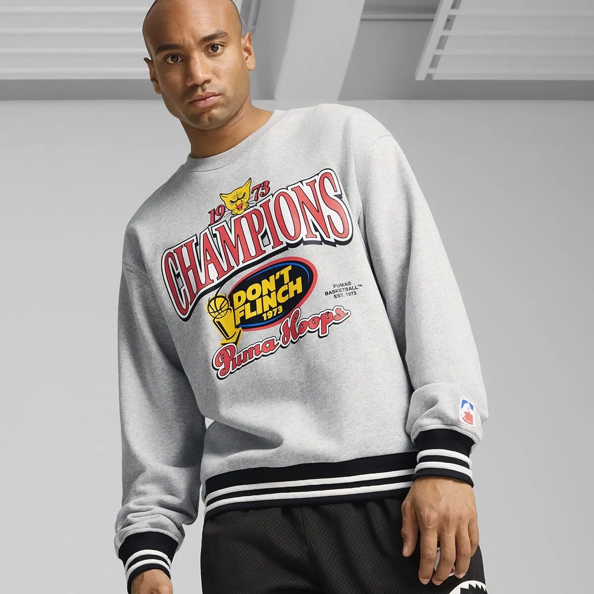 

Puma Champs Crew Мужская толстовка Puma, серый