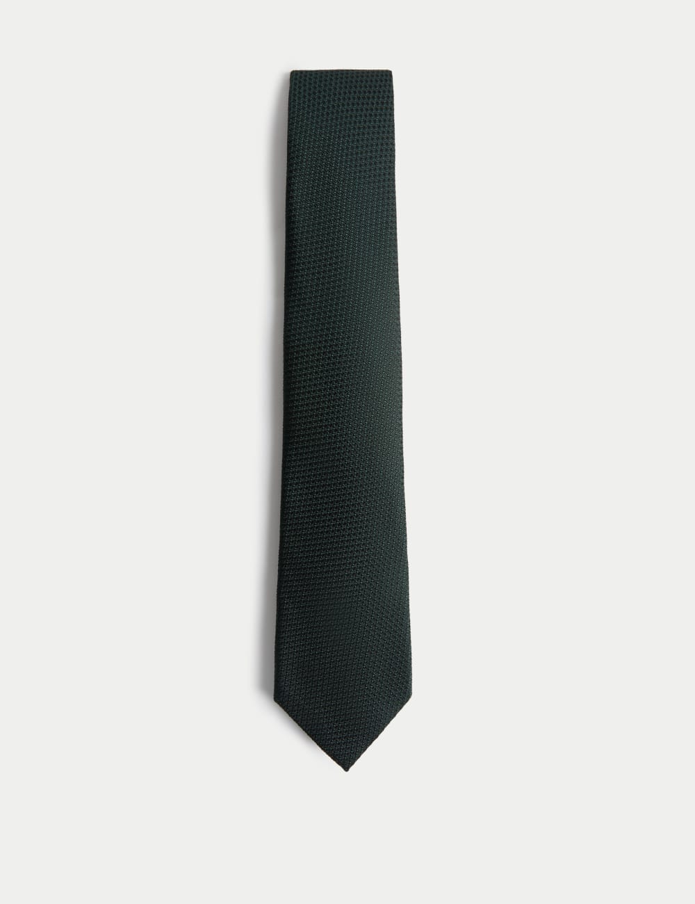 

Галстук из фактурного чистого шелка Marks & Spencer SARTORIAL, цвет Forest green