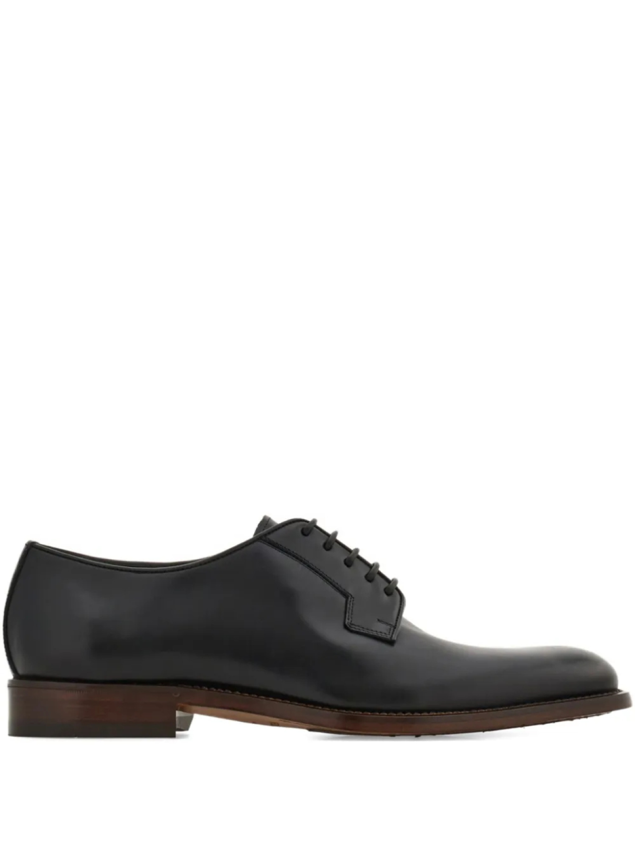 

Туфли дерби Ferragamo из полированной кожи, черный