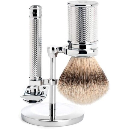 

Набор для бритья MÜHLE Chrome Silvertip Badger/безопасная бритва — лезвия в комплект не входят M Mühle, Серый, Набор для бритья MÜHLE Chrome Silvertip Badger/безопасная бритва — лезвия в комплект не входят M Mühle