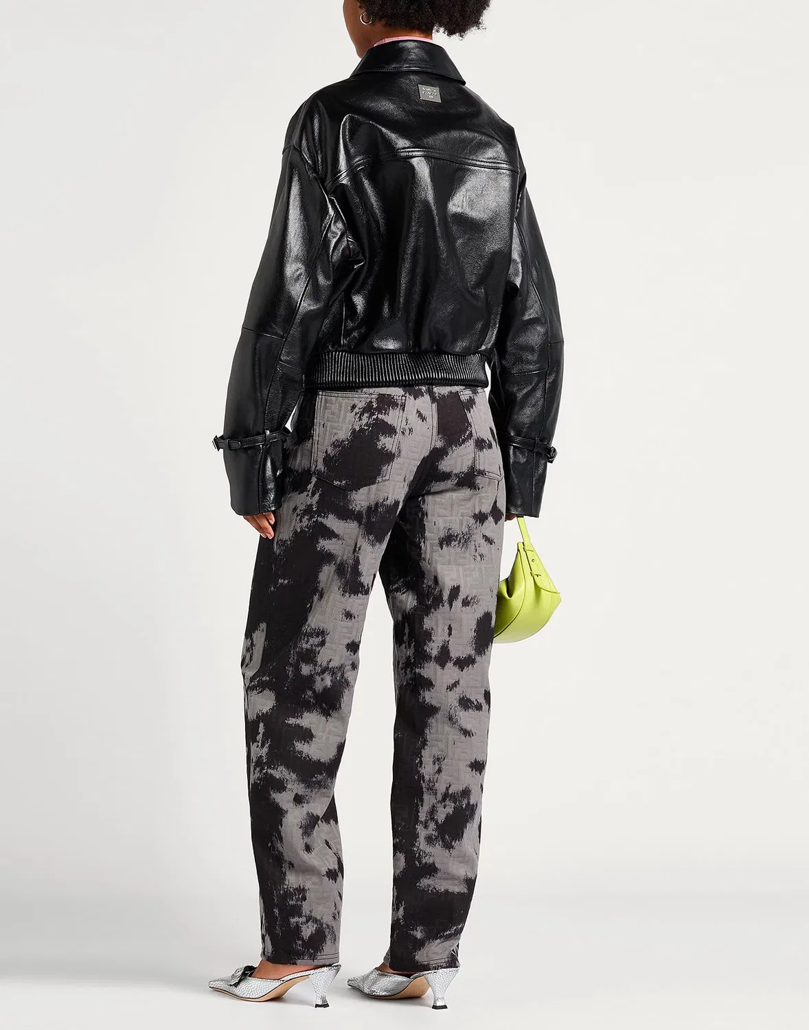 Куртка кожаная ACNE STUDIOS черная — фото 3