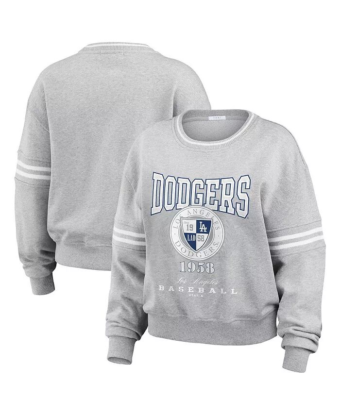 

Женская толстовка-пуловер с эмблемой Los Angeles Dodgers цвета «серый» WEAR by Erin Andrews