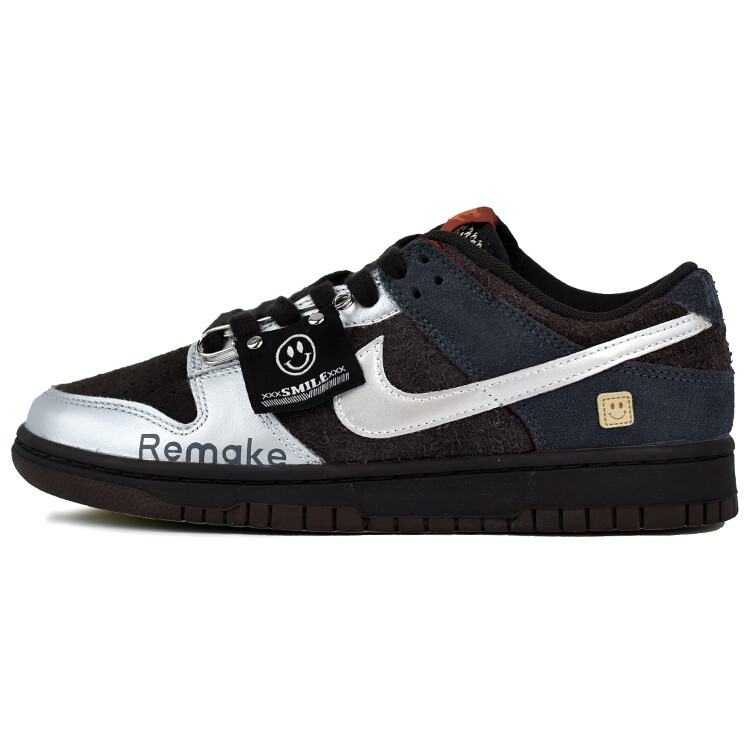 

Кеды Nike Dunk Skateboard Unisex Low-Top, темно-синий/коричневый/серебристый
