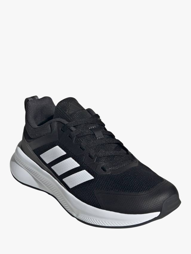 Детские кроссовки Fortarun 4.0 на шнурках adidas, Black White — фото 2