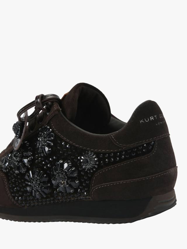 Chelsea Jewel Tag Trainers Kurt Geiger London, Dark Brown — фото 3