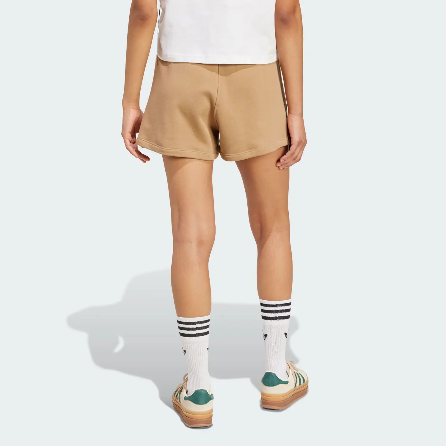 Свободные спортивные шорты women's Adidas Originals, желтый — фото 4