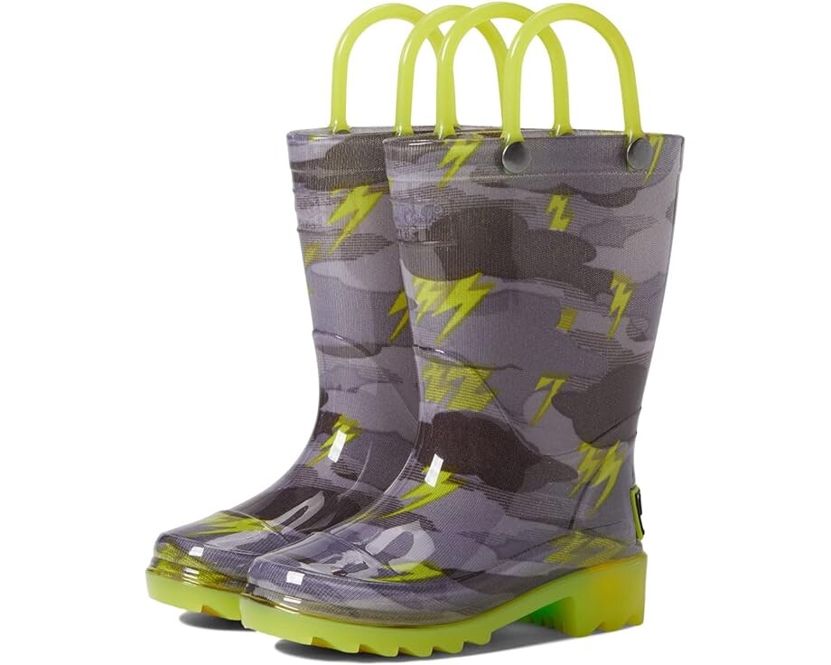 

Ботинки Western Chief Storm Chaser Lighted PVC Rain Boot, серый