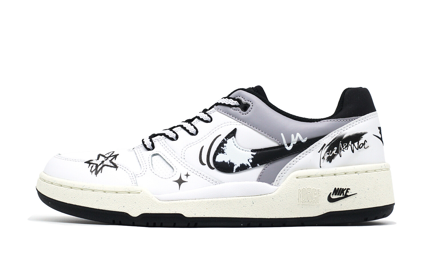 

Мужские кроссовки для скейтбординга Full Force Low Top Black/White Nike