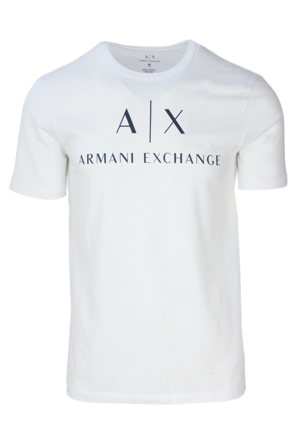 

Футболка мужская Armani Exchange с логотипом бренда на груди, белый