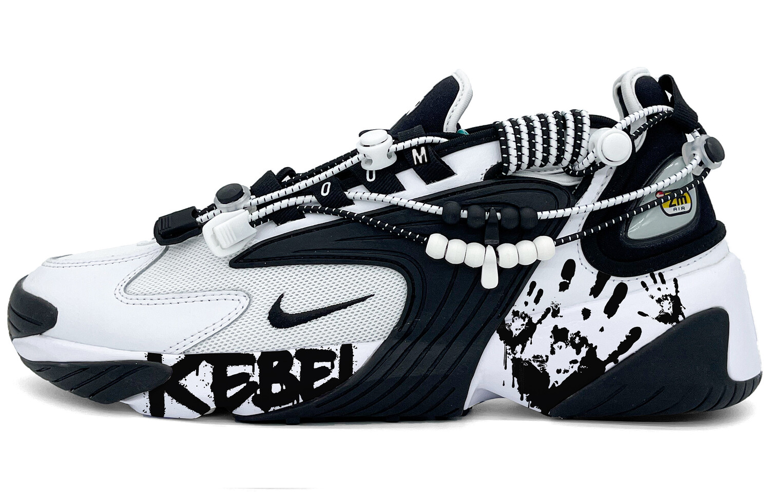 

Кроссовки Zoom 2K унисекс с низким верхом белые/черные Nike