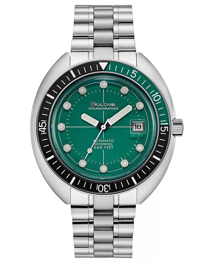 

Мужские автоматические часы Devil Diver с браслетом из нержавеющей стали, 44 мм Bulova