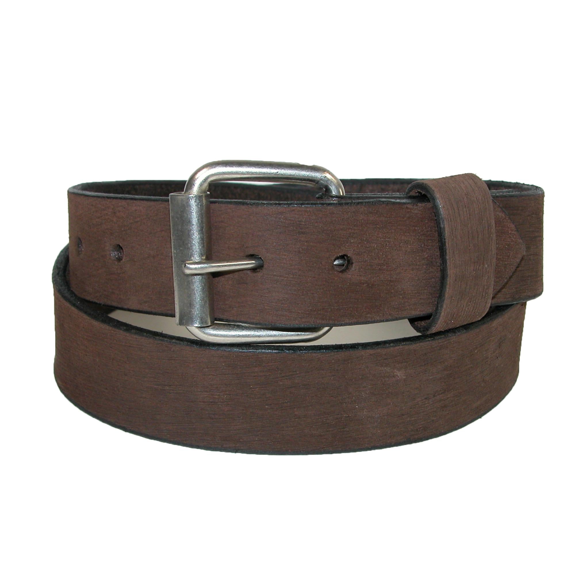 

Мужской ремень из кожи коры Boston Leather, коричневый