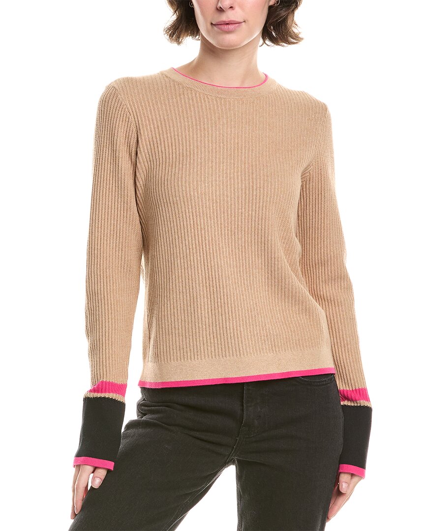 

Кашемировый свитер с рубчиком Forte Cashmere, коричневый