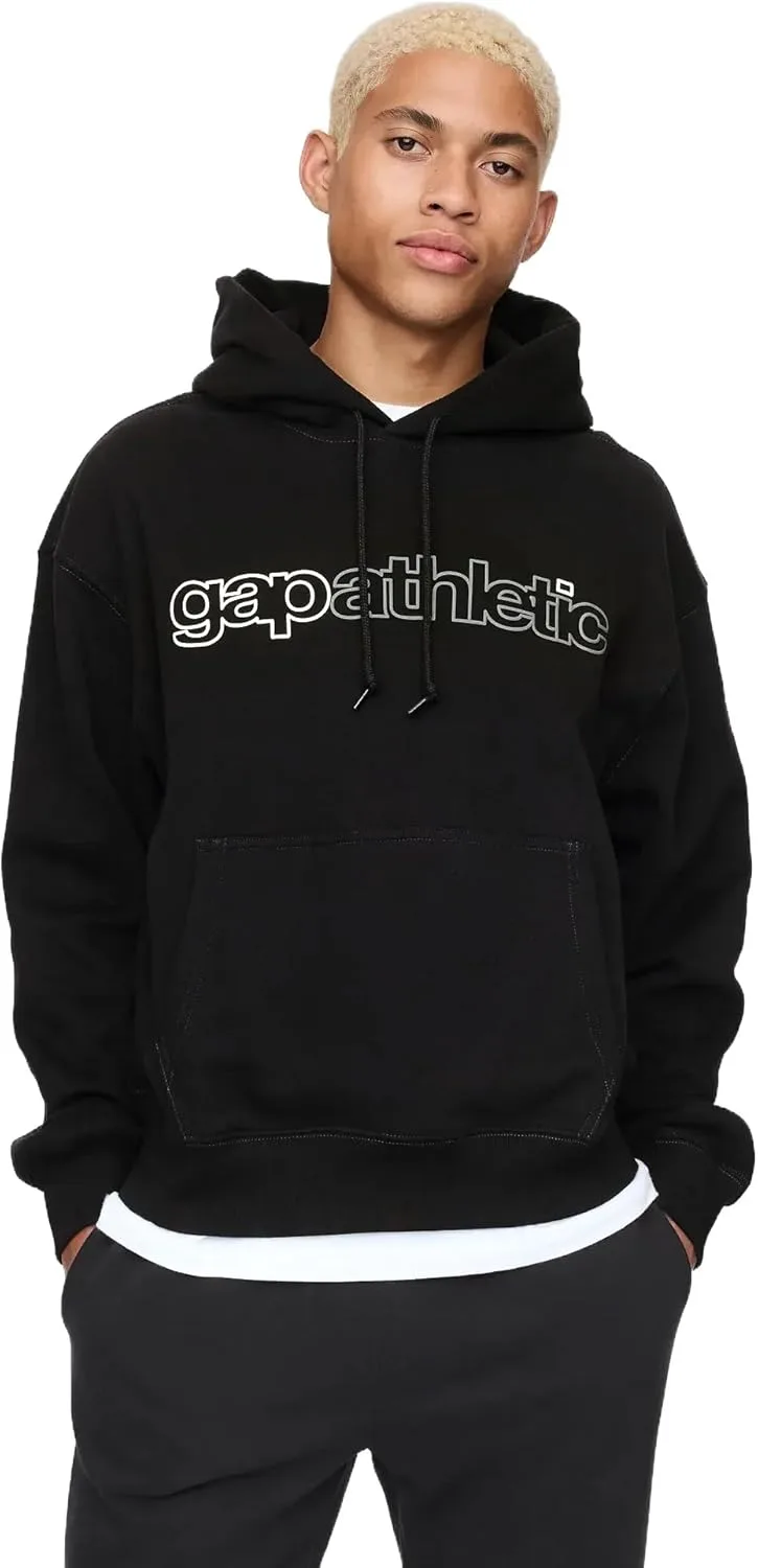 Толстовка с логотипом GAP из флиса, черный