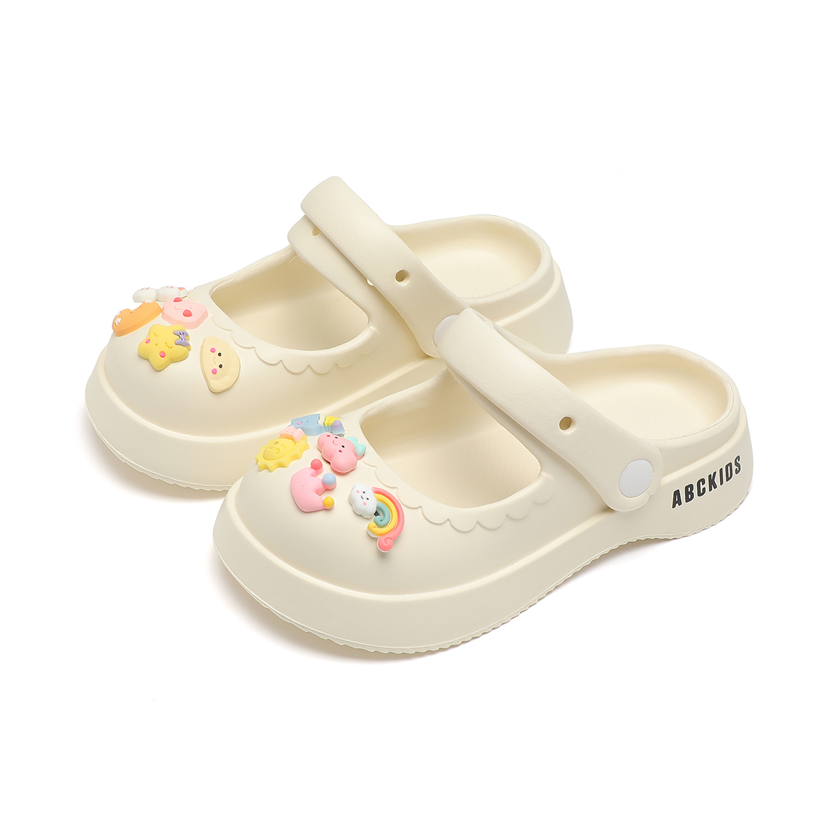 Сандалии Slip Resistant Anti Kick Abrasion Resistant Breathable Lightweight Cushioning Kids' Slippers Kids' ABC KIDS, фиолетовый — фото 4