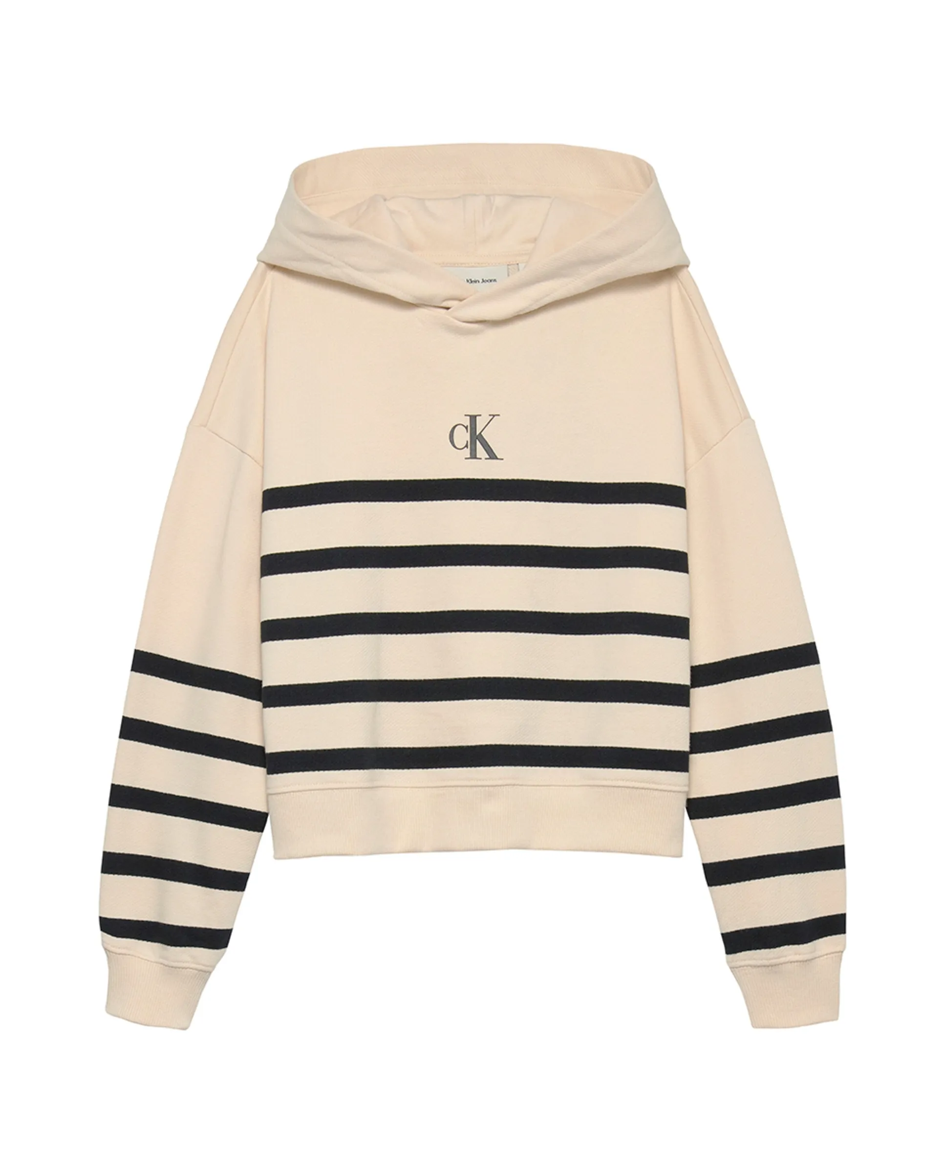 

Детская толстовка с капюшоном Calvin Klein, кремовый