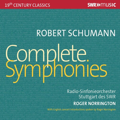 

CD диск Schumann / Radio-Sinfonieorchester Stuttgart Swr: Complete Symphonies