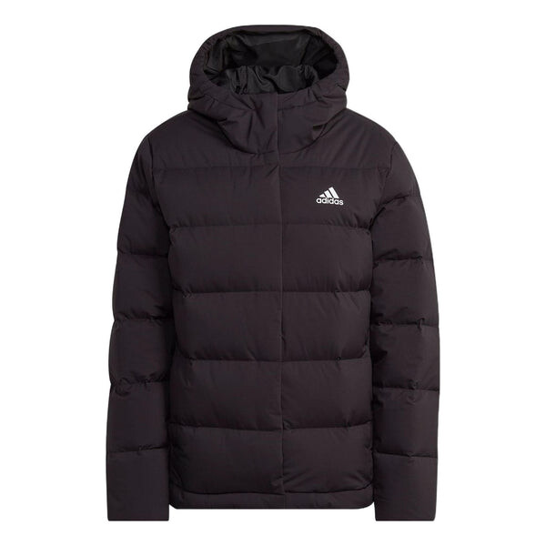 

Куртка гелионик с капюшоном пуховик Adidas, черный