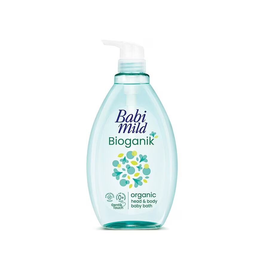 

Babimild Babi Mild Organic Детская ванночка для головы и тела Bioganik 800 мл. อาบน้ำ สระผม เด็ก, Green