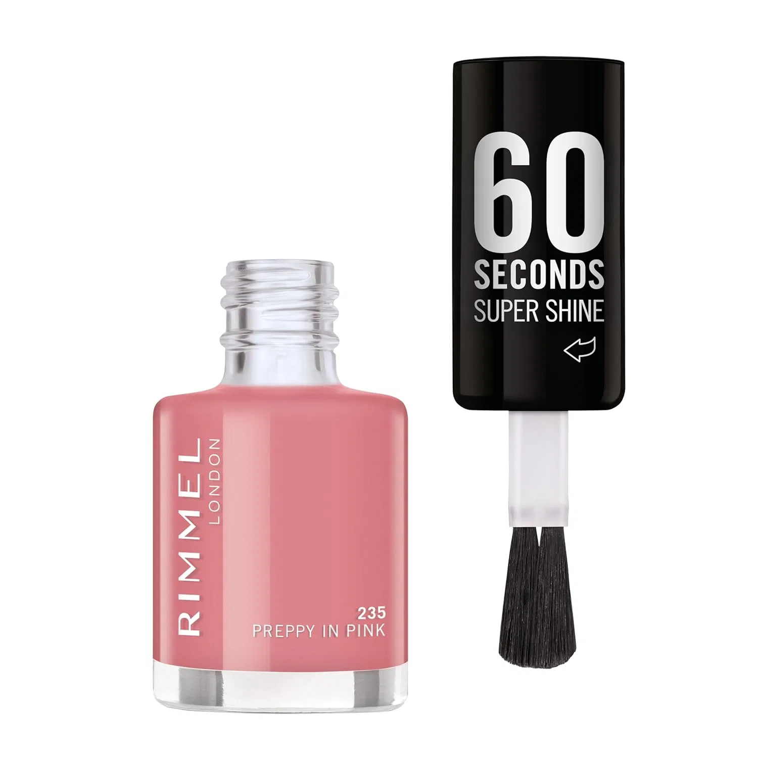 Лак для ногтей «60 Seconds Super Shine» от Rimmel, оттенок 235 Preppy In Pink Rimmel — фото 2