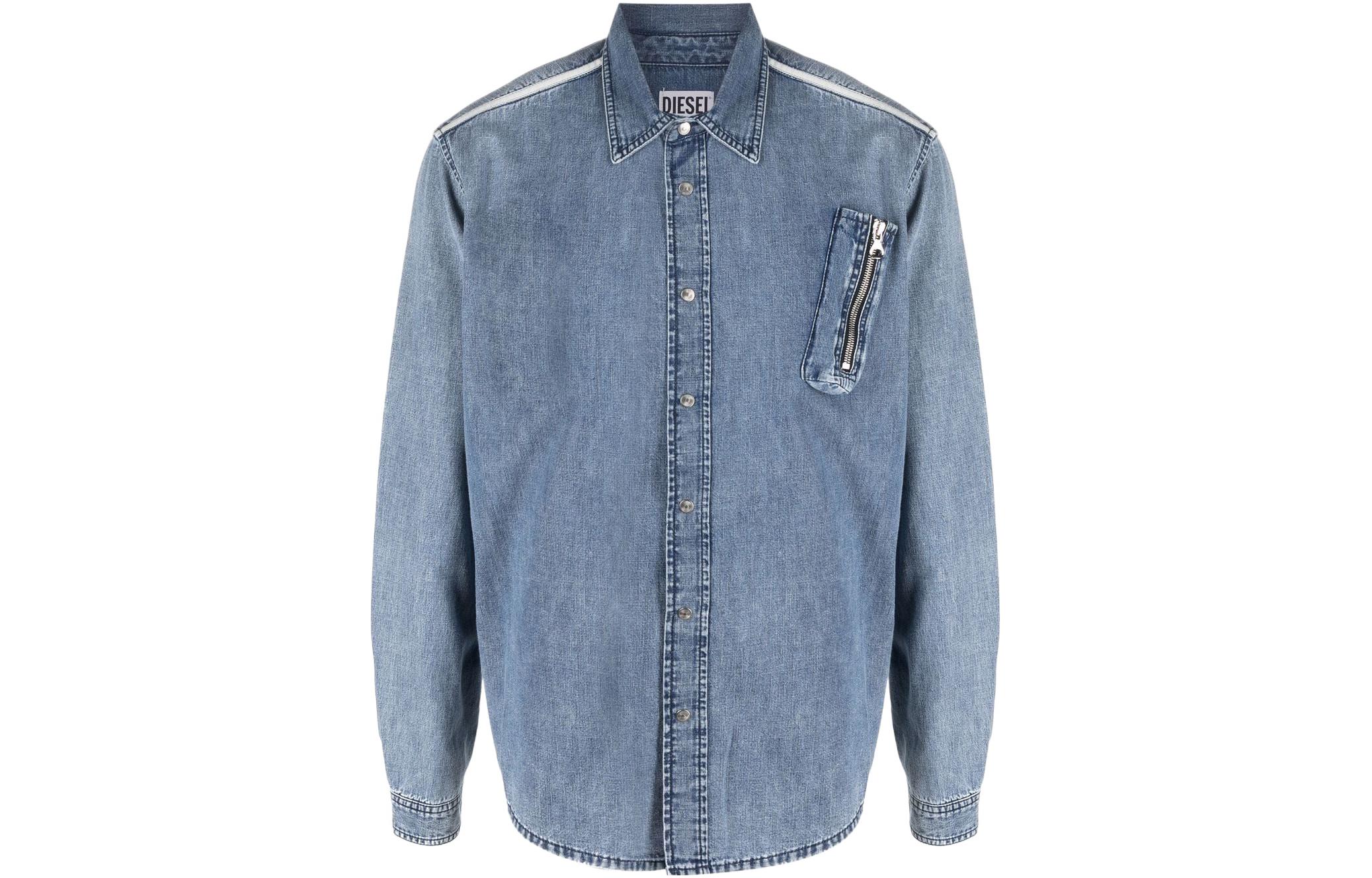 

Футболка мужская светло-голубая SS22 DIESEL