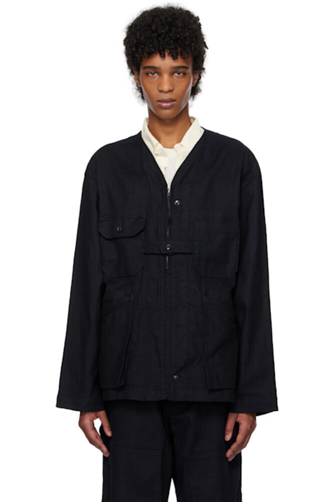 

Куртка-кардиган темно-синего цвета Engineered Garments