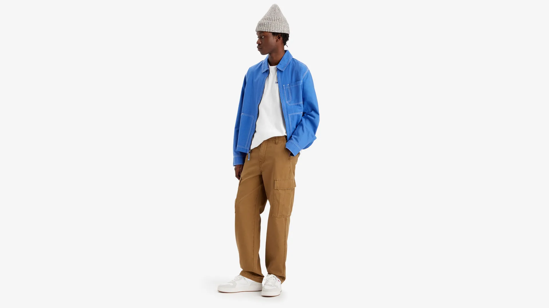 

Мужские брюки карго прямого кроя Levi's xx, коричневый