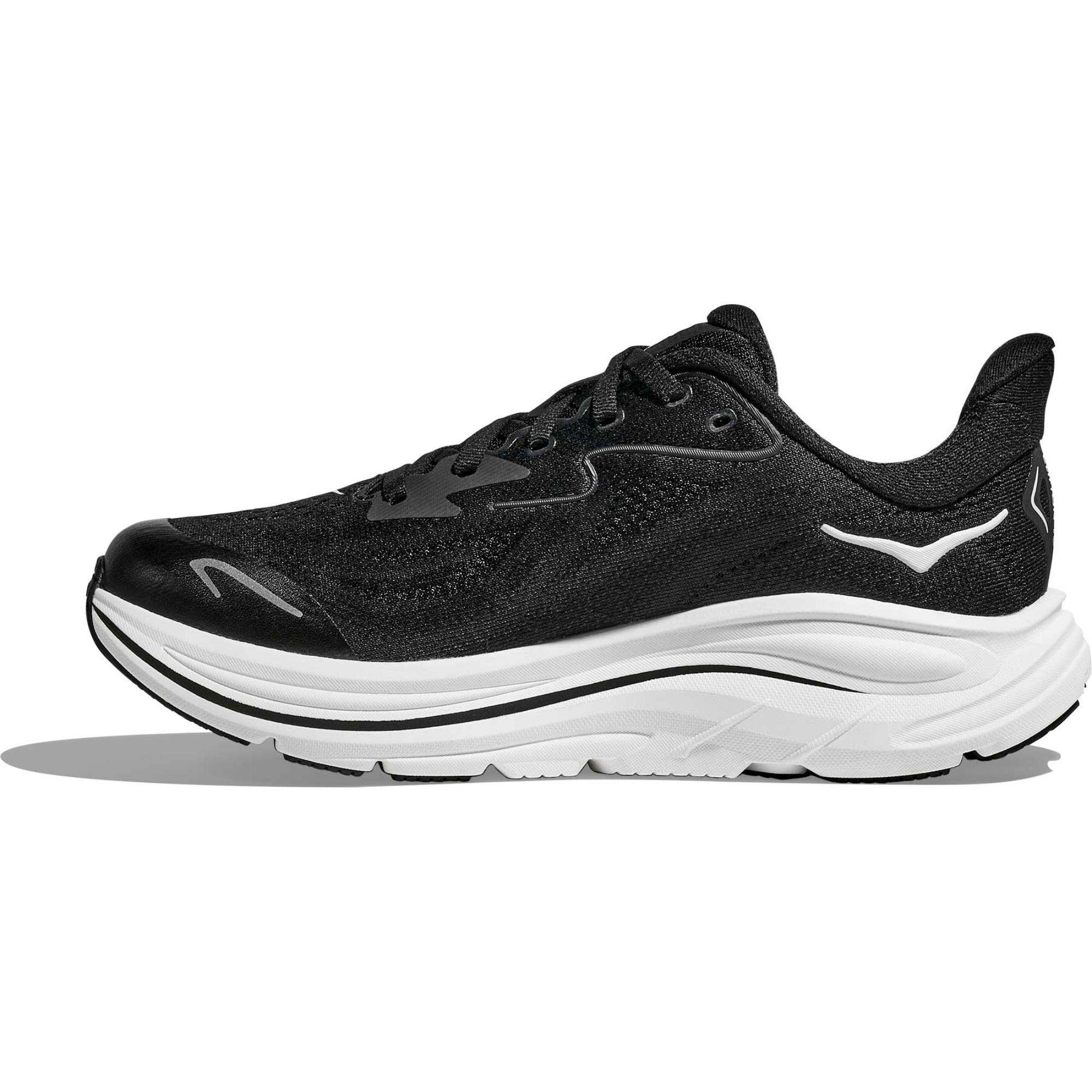 Детские кроссовки Clifton 10 для бега HOKA, Black/White — фото 3