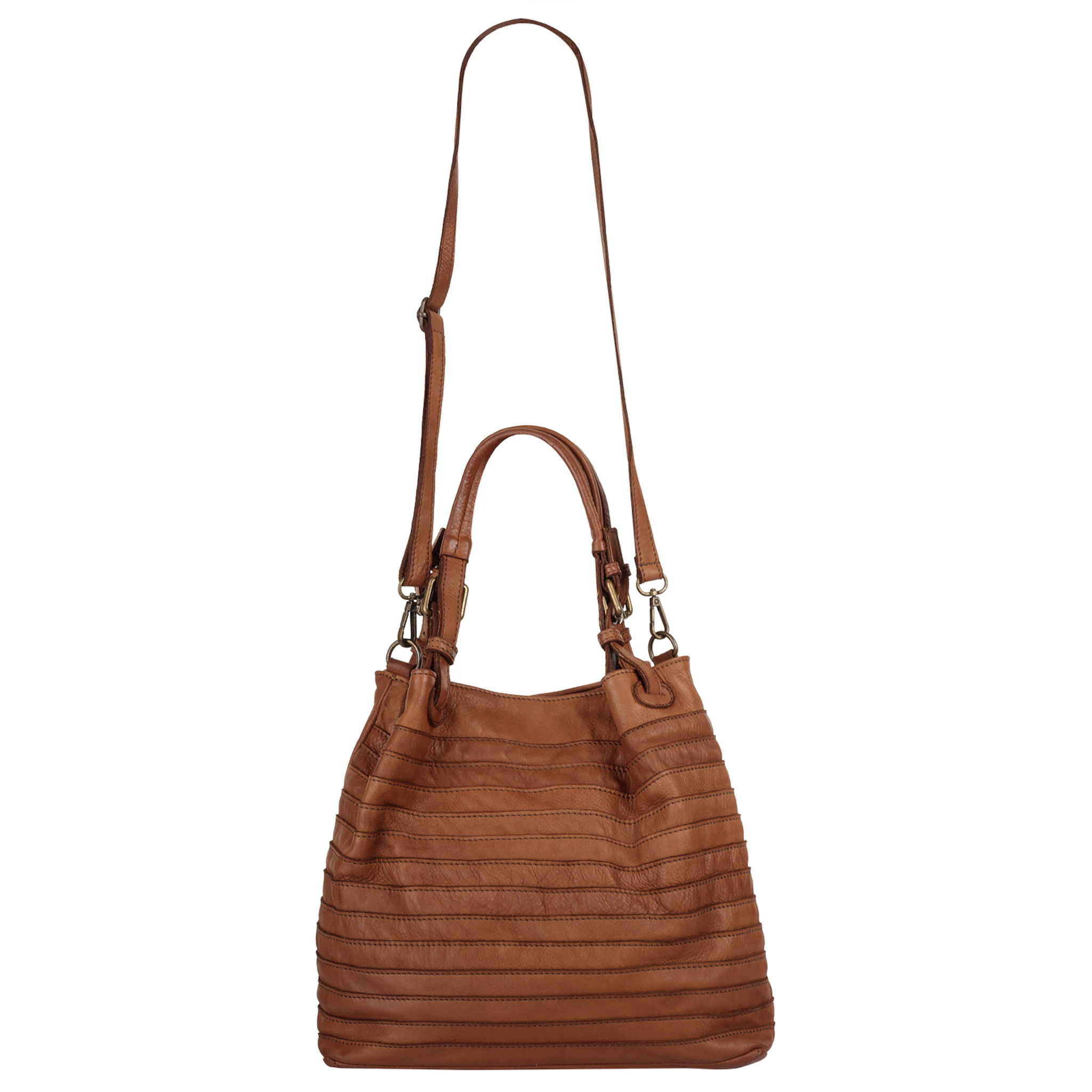 

Шоппер Samantha Look, натуральная кожа, производство Италия, цвет Cognac