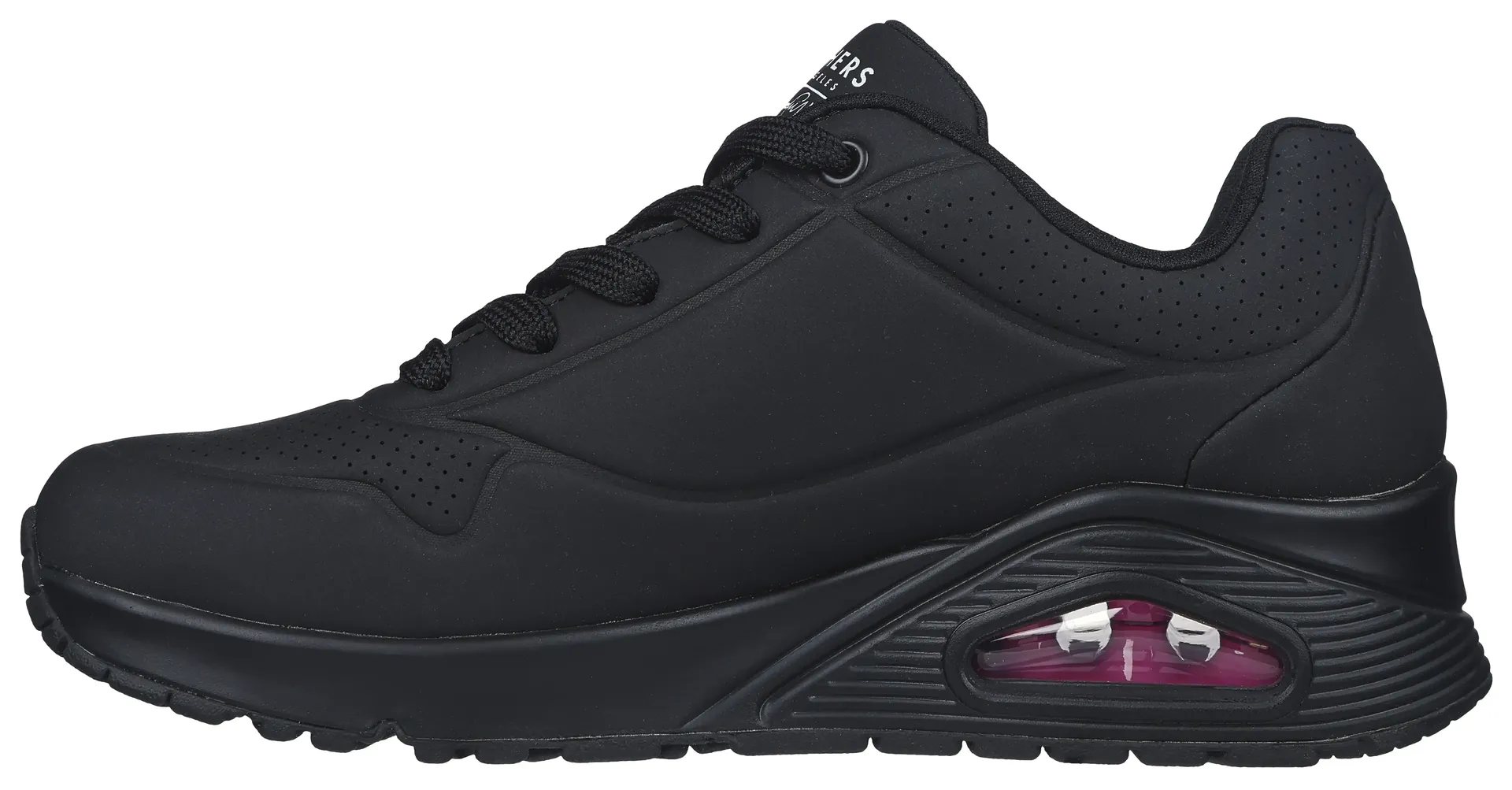 Кроссовки Skechers "UNO DRIPPING IN LOVE", с граффити в виде сердца, повседневная обувь, полуботинки, туфли на шнуровке, цвет Schwarz-Kombiniert — фото 4