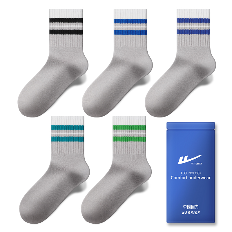 

Комплект носков Warrior до середины голени унисекс, Black, Black+Green, Black+Red, Black+Dark Green, Black+Yellow[5 Pack]