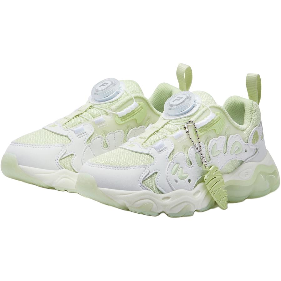 FILA KIDS Heritage FHT Low top детские кроссовки для тренировок cream yellow green/FILA white для детей 3-7 лет — фото 4