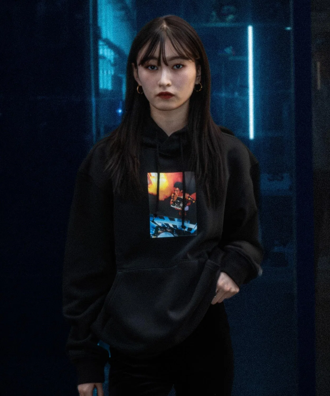 Худи Adidas Adi Picture Hoodie, чёрный