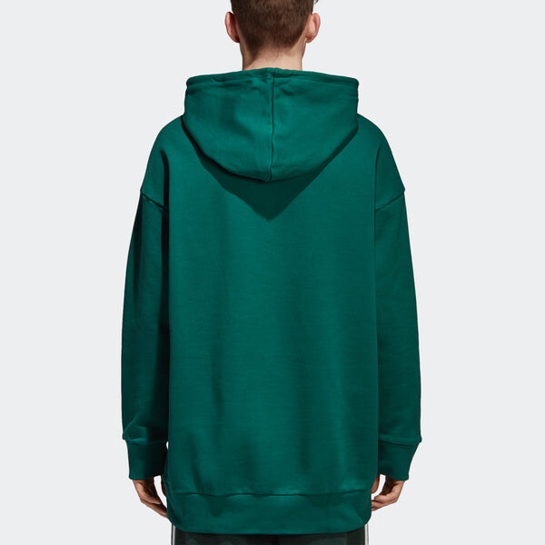 Толстовка adidas originals Tref Over Hood Casual Sports Solid Color Pullover Green, зеленый — фото 4