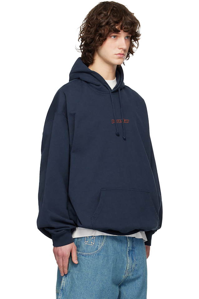 Толстовка с надписью «Порнозвезда» Vetements, темно-синий — фото 2