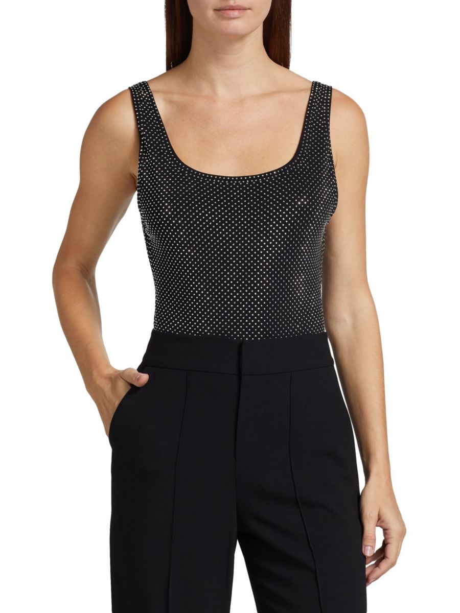 

Боди Remy с декоративным узором Alice + Olivia, цвет Black Silver