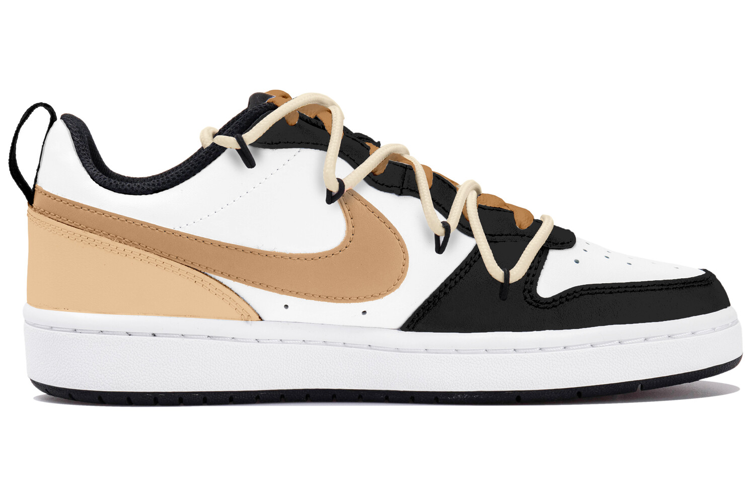 

Кроссовки Nike Court Borough 2 Skateboarding Shoes Women's Low-top Black/White/Brown, белый