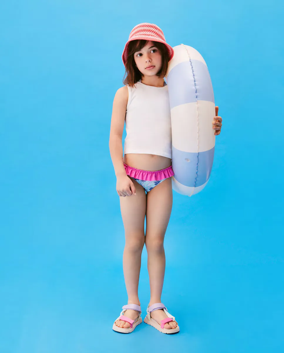 

Ананасовое бикини для девочки Kids El Corte Inglés, темно-синий