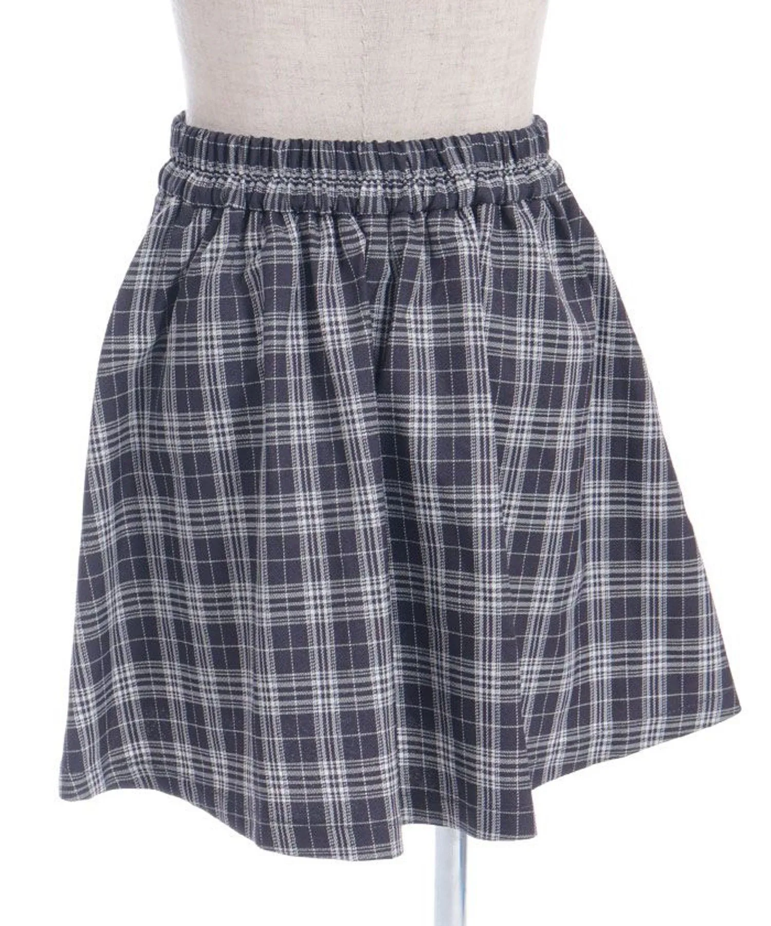 Юбка и брюки с клетчатым узором и логотипом в виде ленты Axes femme kids, Navy blue — фото 4