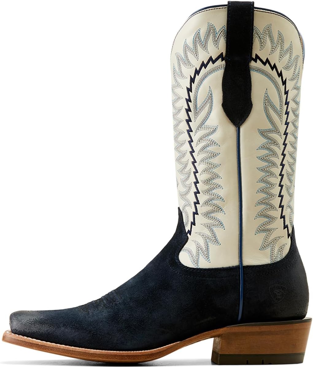 Мужские ковбойские сапоги Ariat Futurity Time, Blanco/Polo Blue Roughout — фото 2