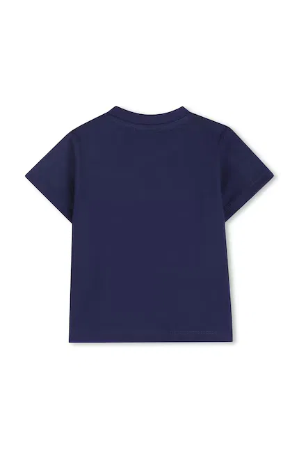 Футболка хлопковая Kenzo Kids, синий — фото 2