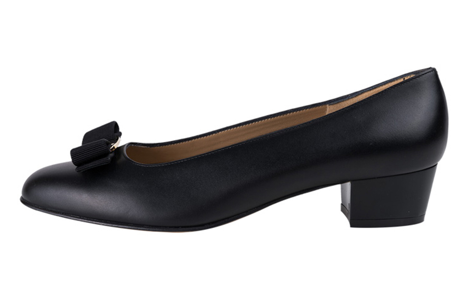 Туфли женские Ferragamo на высоком каблуке, черный