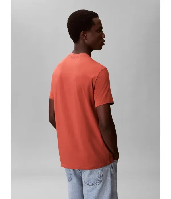Футболка slim fit Calvin Klein, оранжевый — фото 3